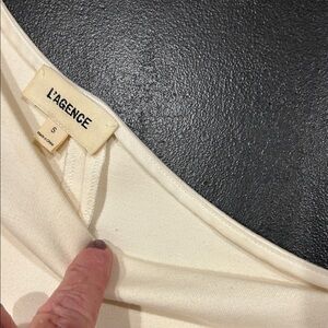 L'AGENCE Ivory Blouse